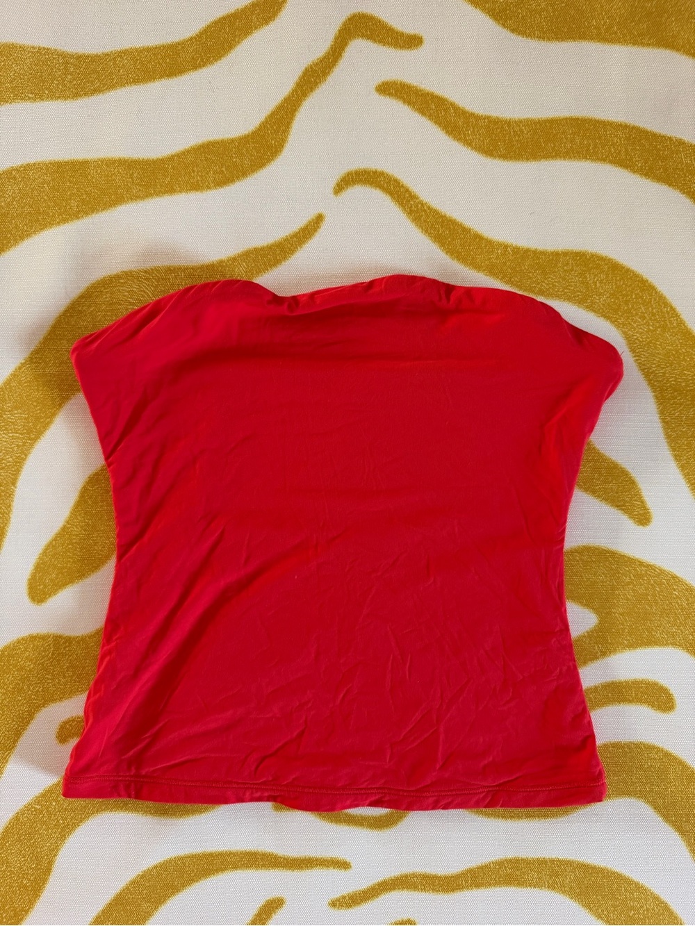 Strapless Red Women's Tube Top